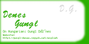 denes gungl business card